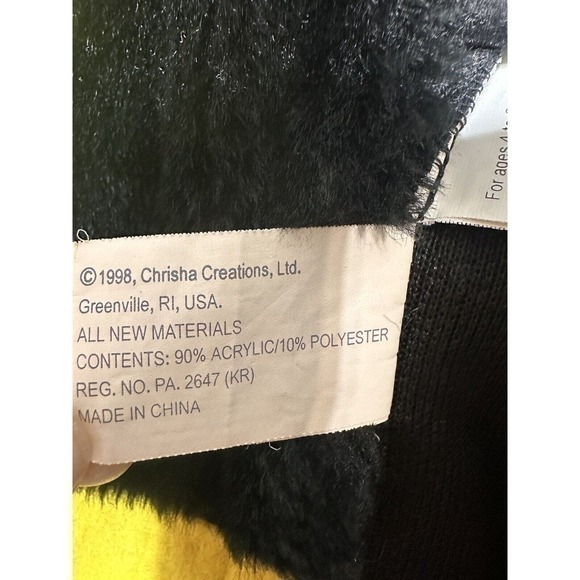 Chrisha Playful Plush Fireman Firefighter Costume Play Full Zip Hat Ages 4-6 VTG - Picture 6 of 16